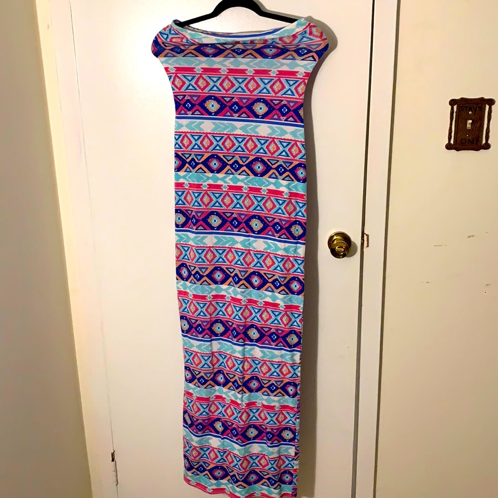 Multi colored tube top dress!